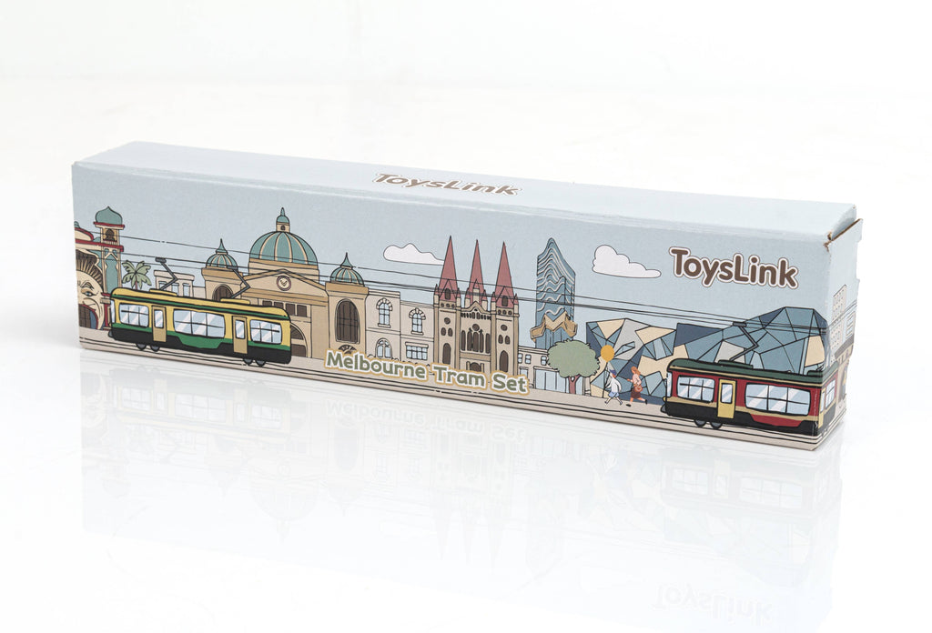 Toyslink - Wooden Melbourne Tram Set