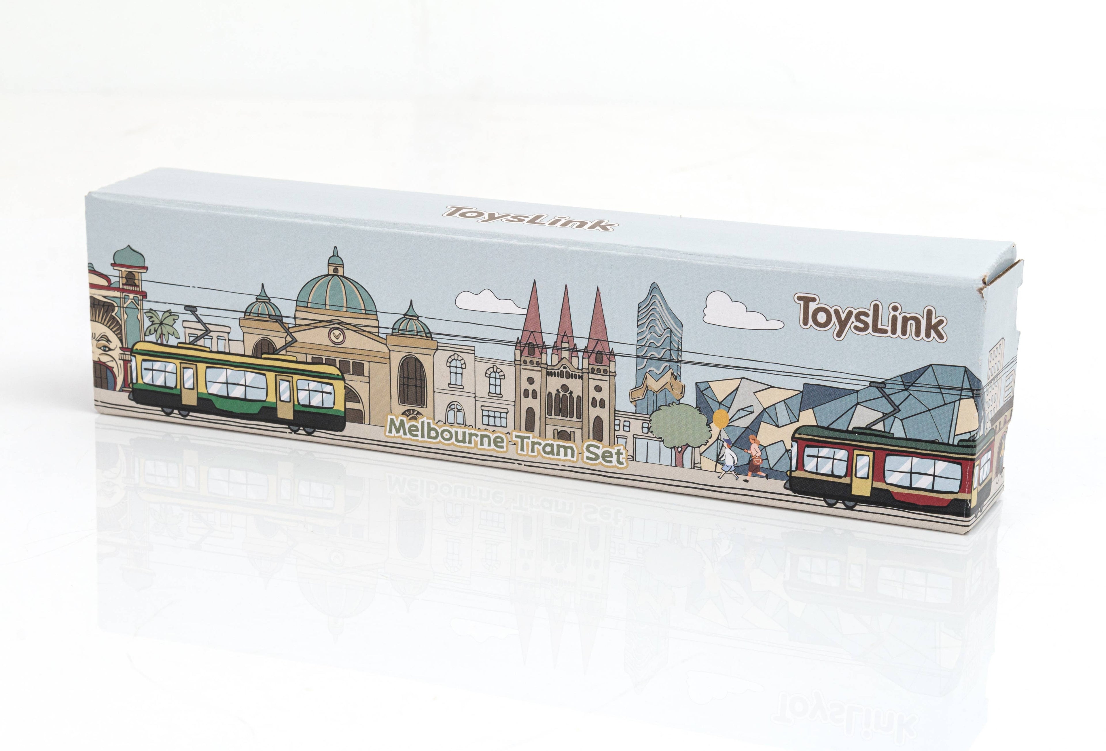 Toyslink - Wooden Melbourne Tram Set