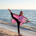 Dreamy Dress-Ups - Pink Monarch Butterfly Wings + Mask Set