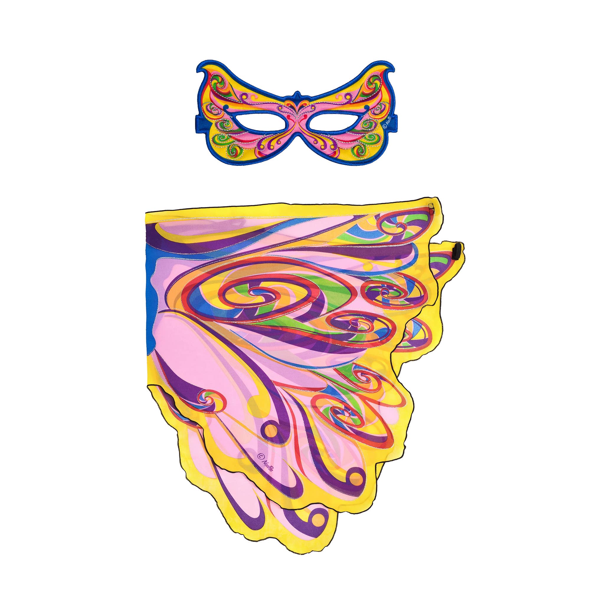 Dreamy Dress-Ups - Fairy Rainbow Wings + Mask Set