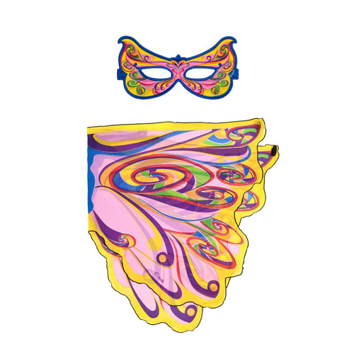 Dreamy Dress-Ups - Fairy Rainbow Wings + Mask Set