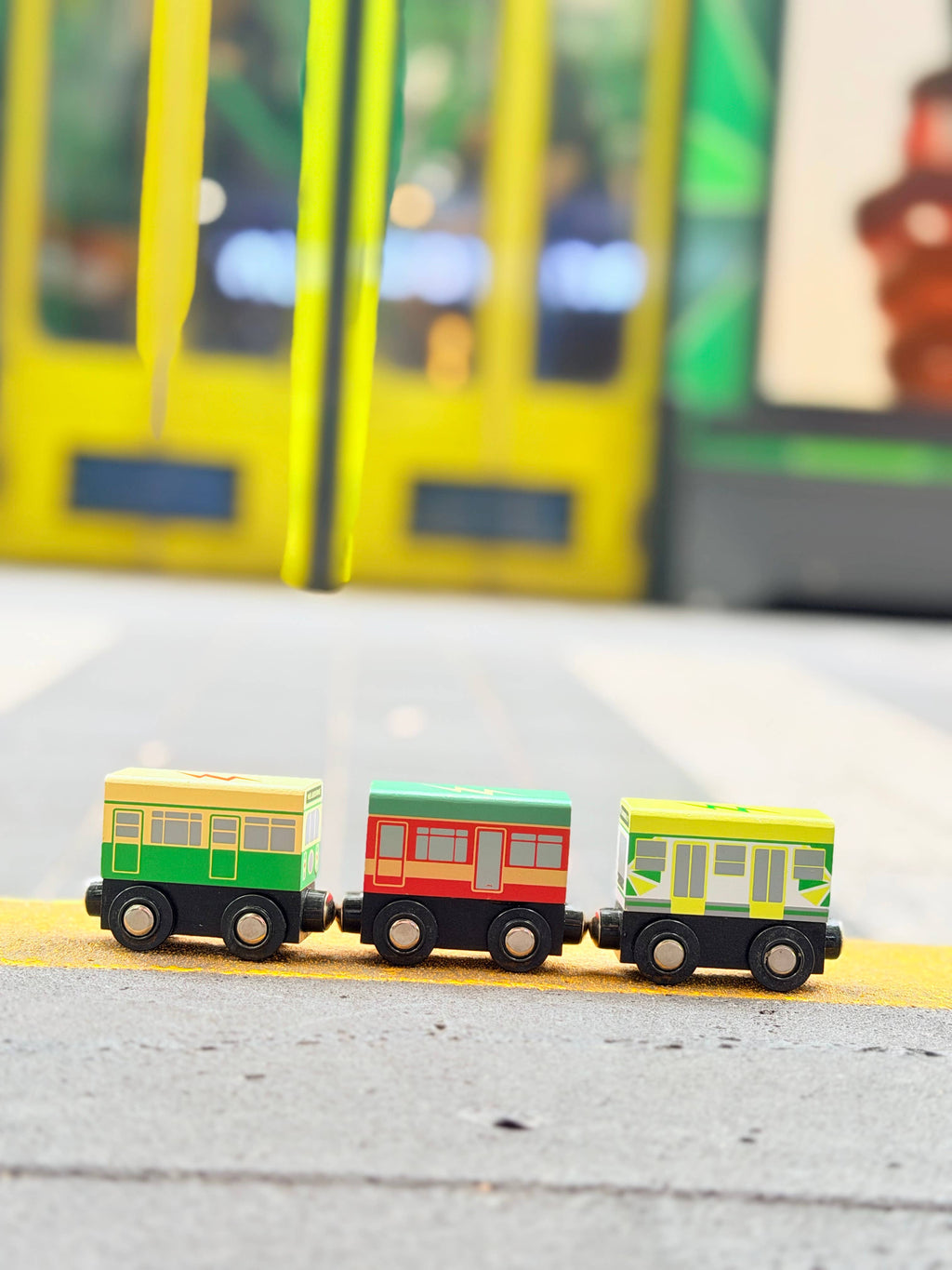 Toyslink - Wooden Melbourne Tram Set