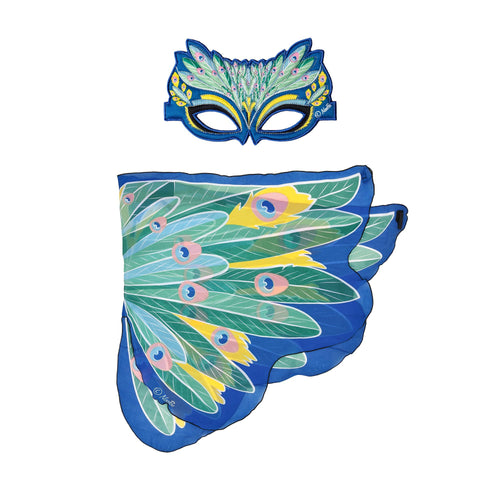 Dreamy Dress-Ups - Peacock Wings + Mask Set