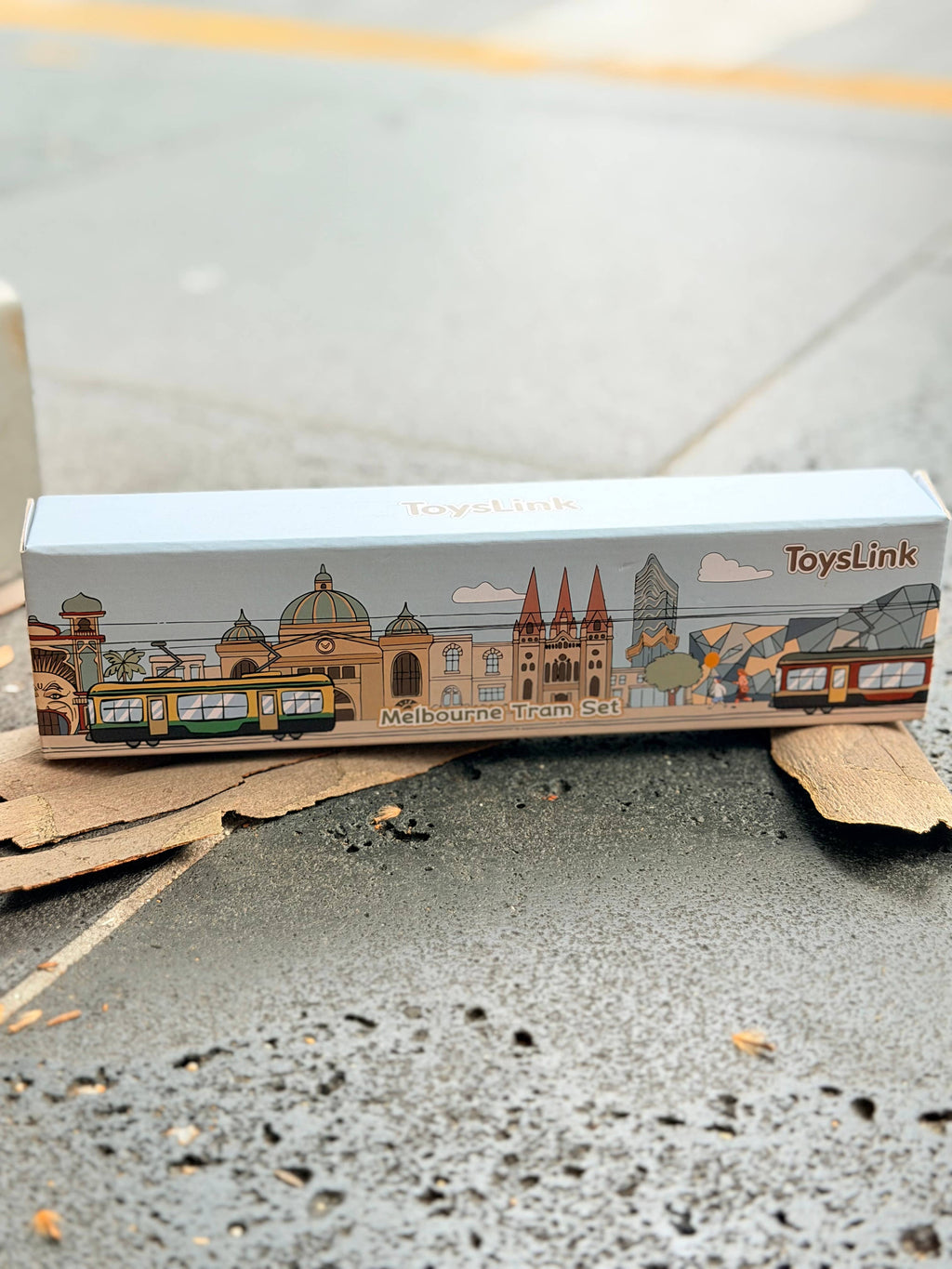 Toyslink - Wooden Melbourne Tram Set