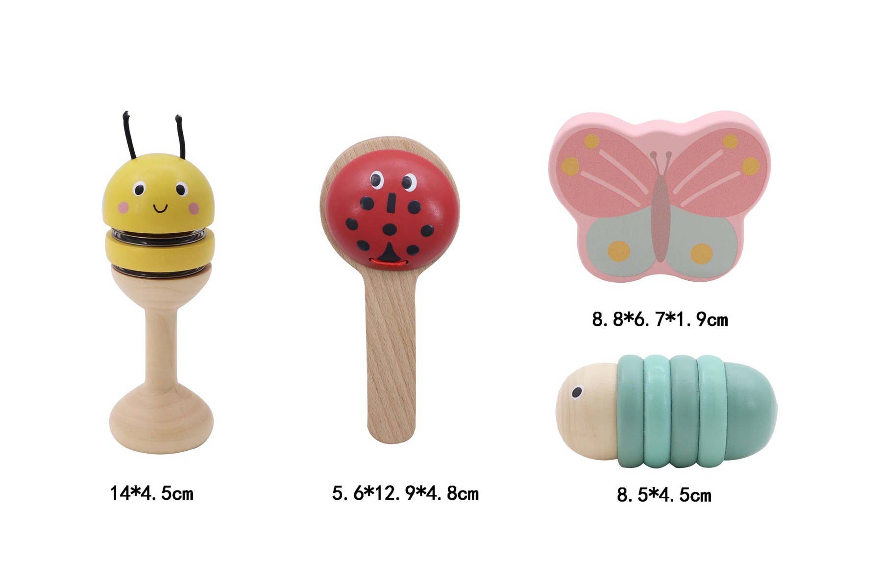 Toyslink - Wooden Happy Animals Musical Instruments Set