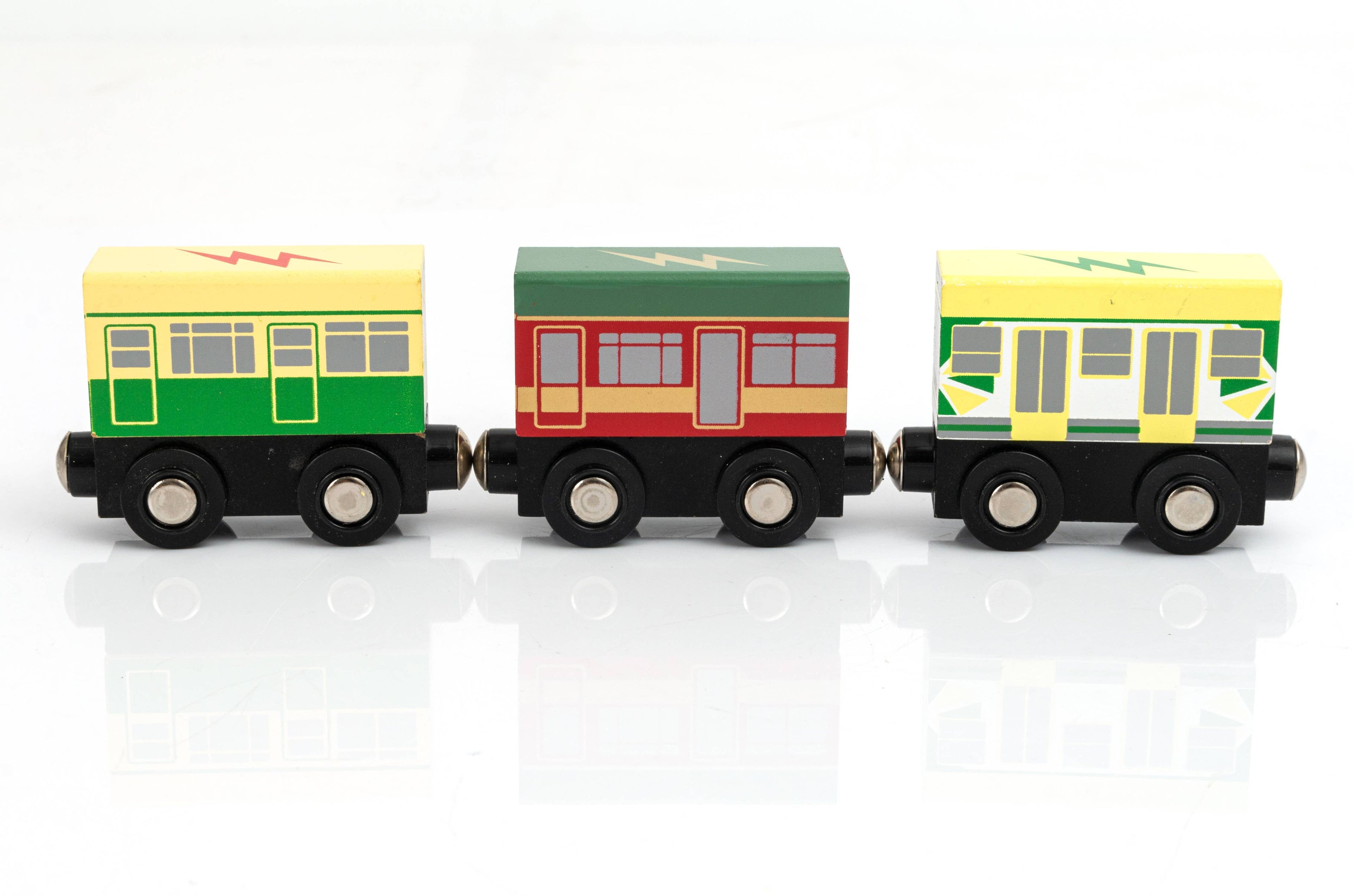 Toyslink - Wooden Melbourne Tram Set