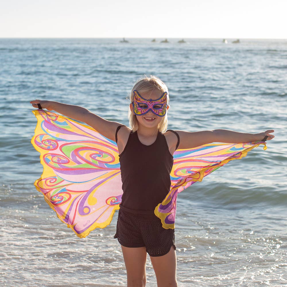 Dreamy Dress-Ups - Fairy Rainbow Wings + Mask Set