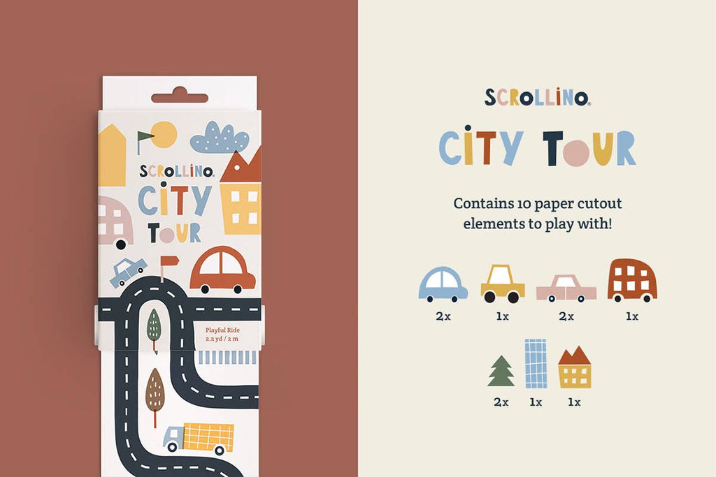 Scrollino - New York, London, Paris City Tour Colouring Book