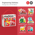 MiDeer - My First Artist Puzzle -  Construction vehicles