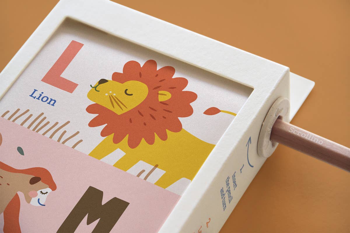 Scrollino - ABC's learning book with animals