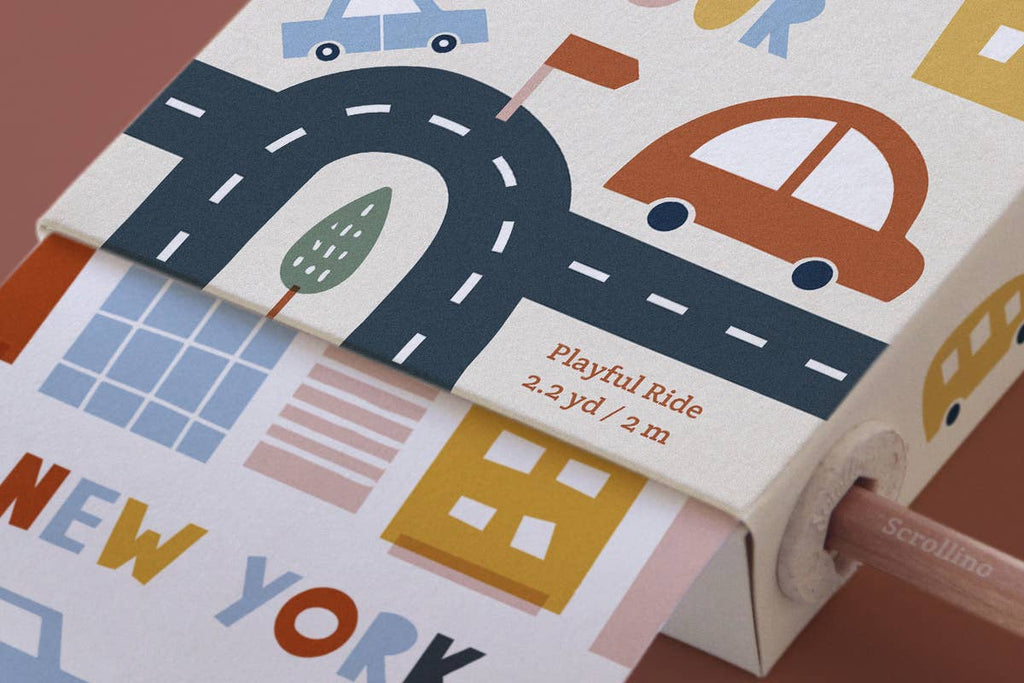 Scrollino - New York, London, Paris City Tour Colouring Book