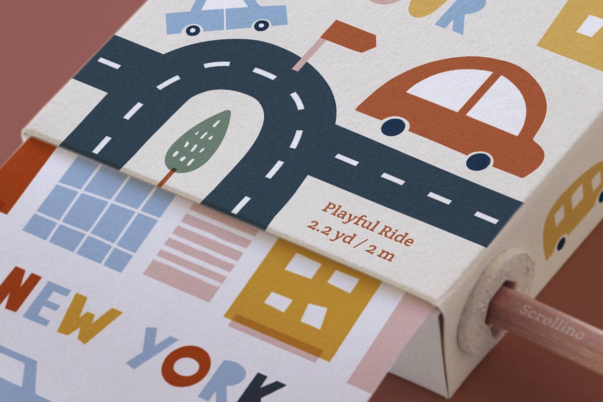 Scrollino - New York, London, Paris City Tour Colouring Book