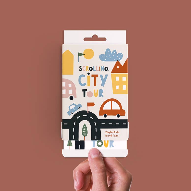 Scrollino - New York, London, Paris City Tour Colouring Book