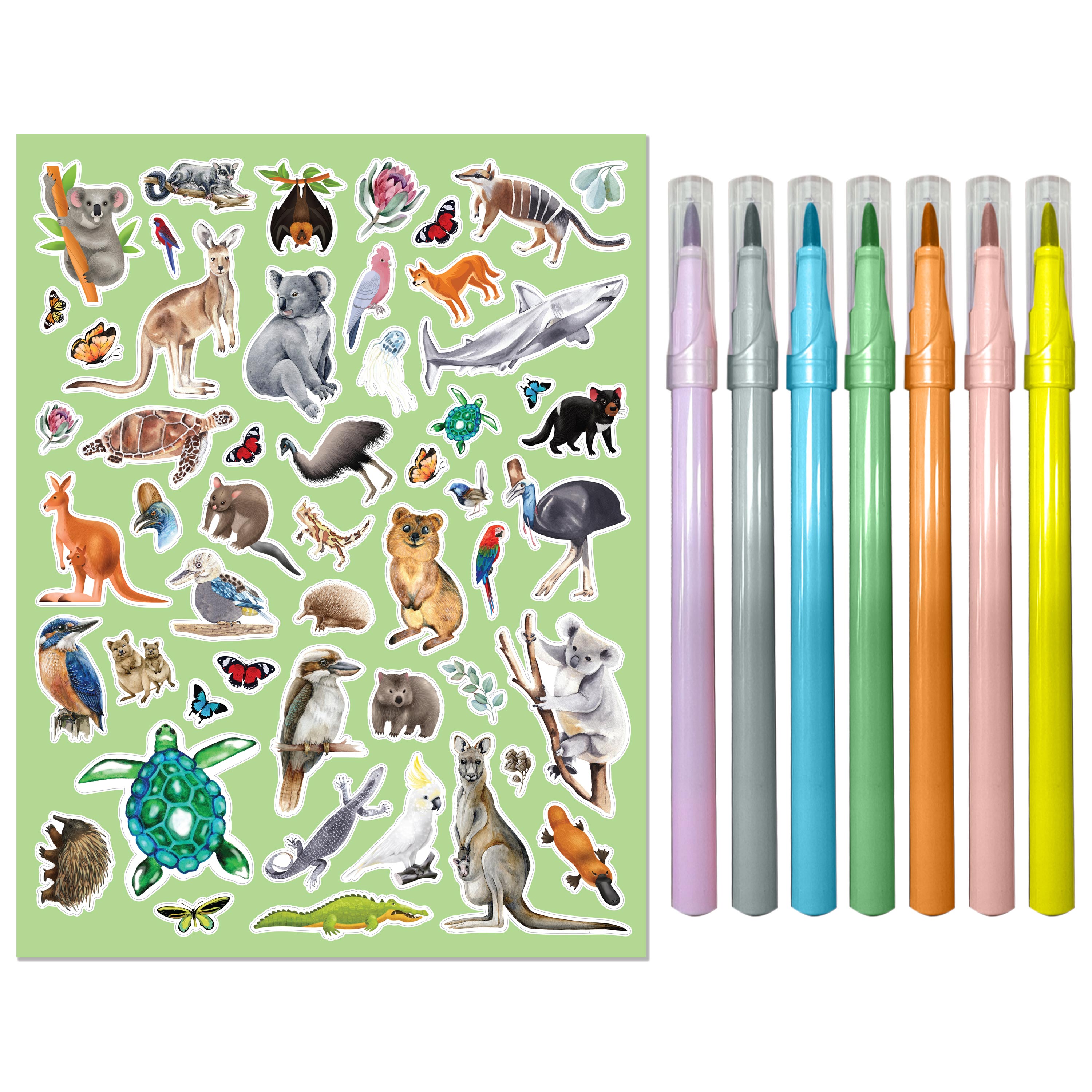 Australian Wildlife - Kaleidoscope Colouring Kit