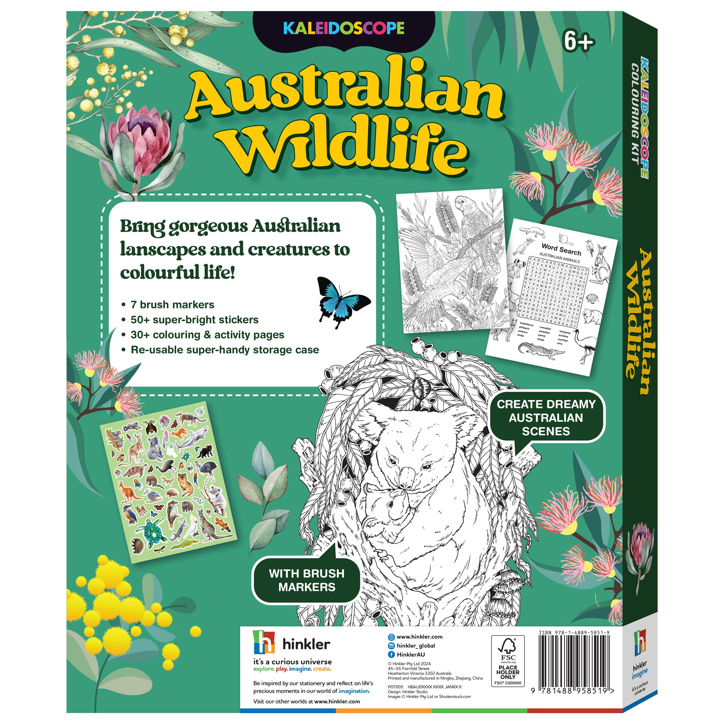 Australian Wildlife - Kaleidoscope Colouring Kit
