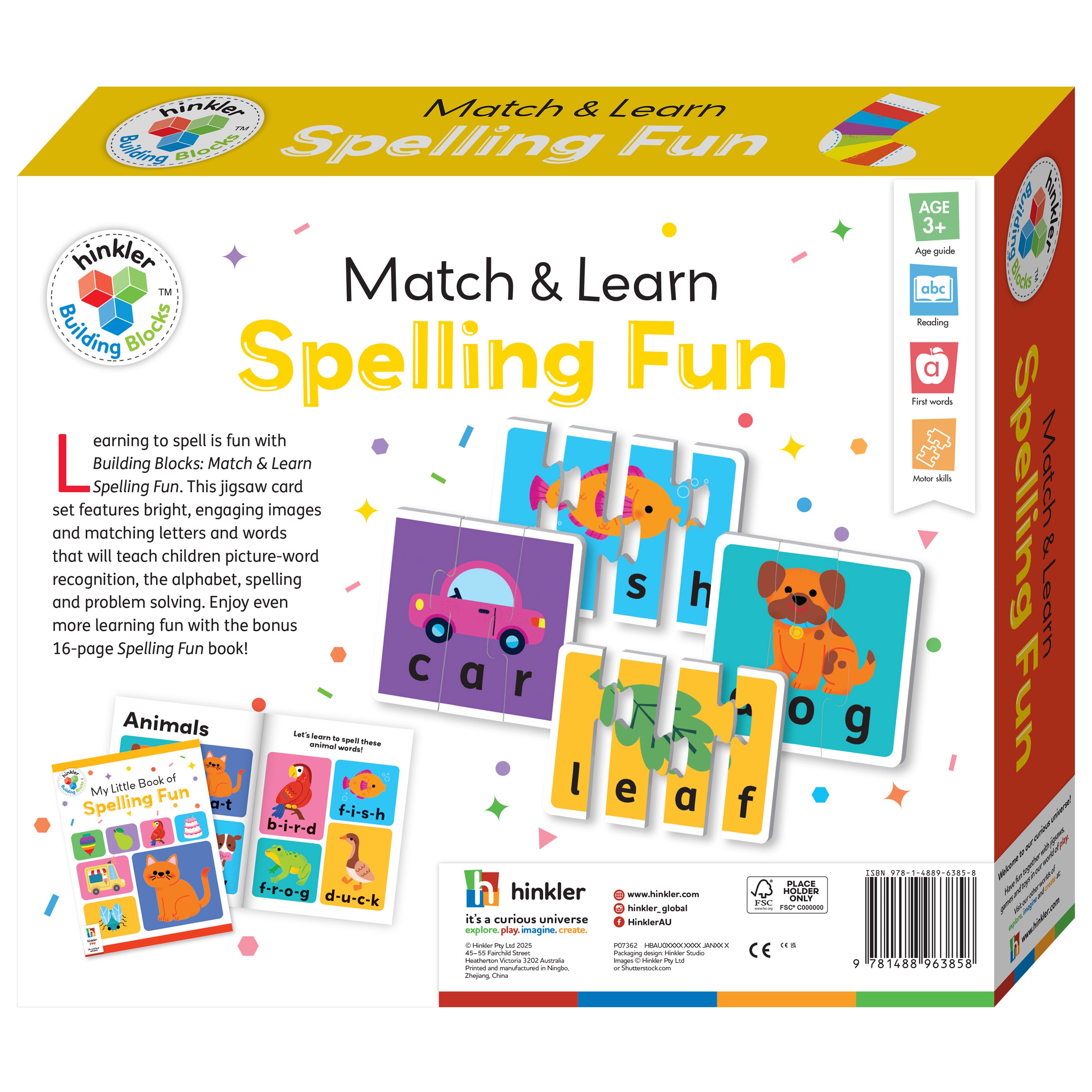 Building Blocks Match & Learn Spelling Fun