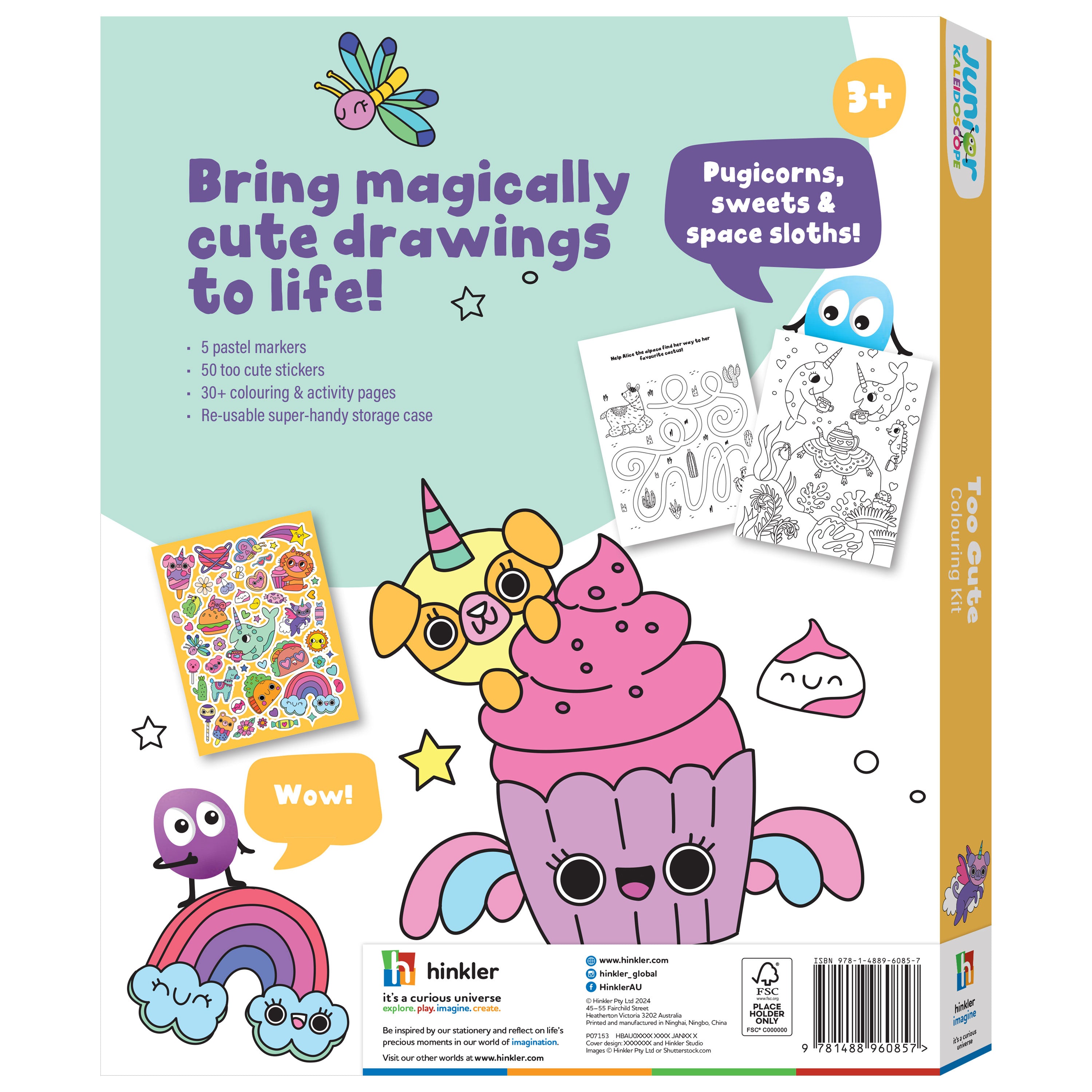 Too Cute - Junior Kaleidoscope Colouring Kit