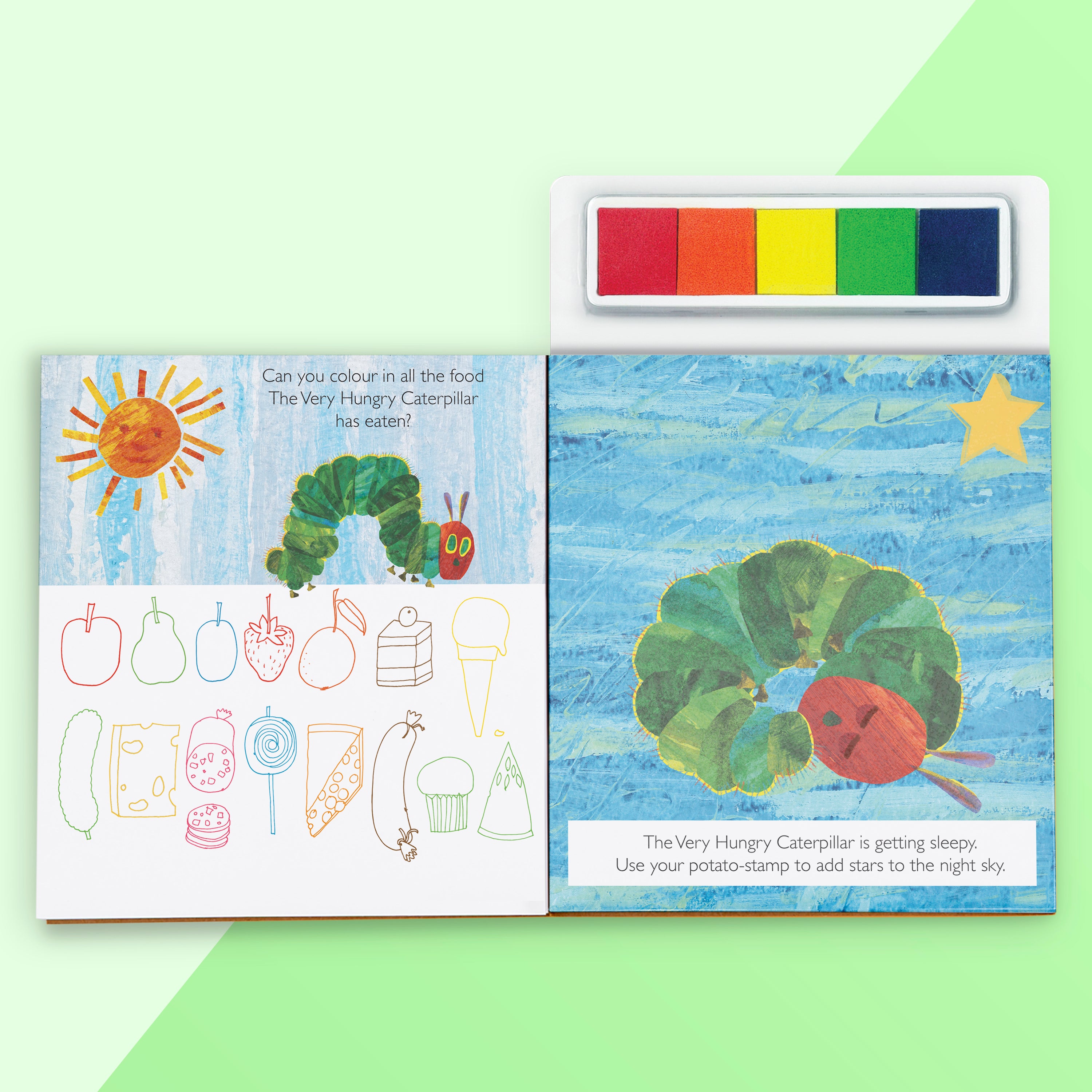 The Very Hungry Caterpillar Finger Prints