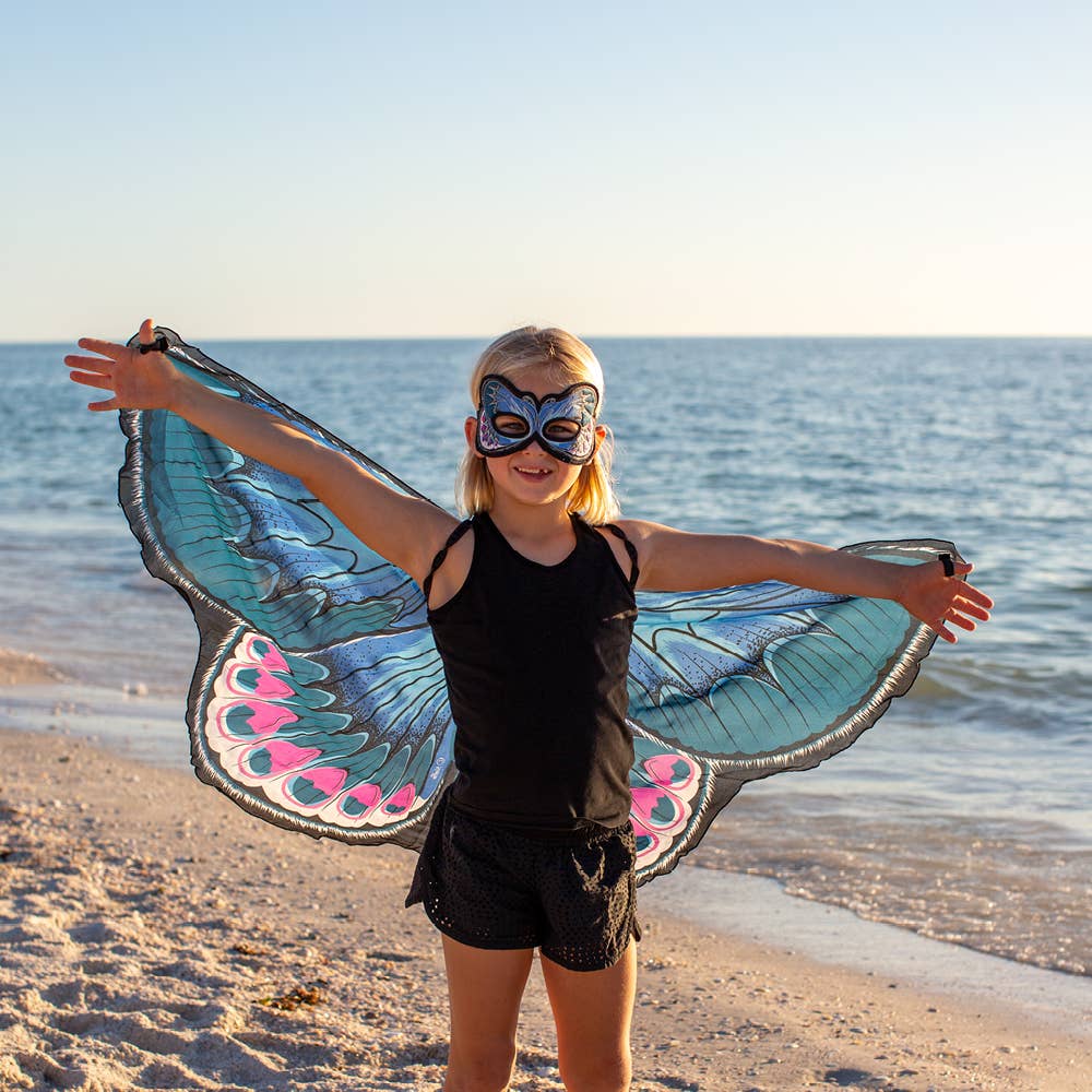 Dreamy Dress-Ups - Karner Blue Butterfly Wings + Mask Set