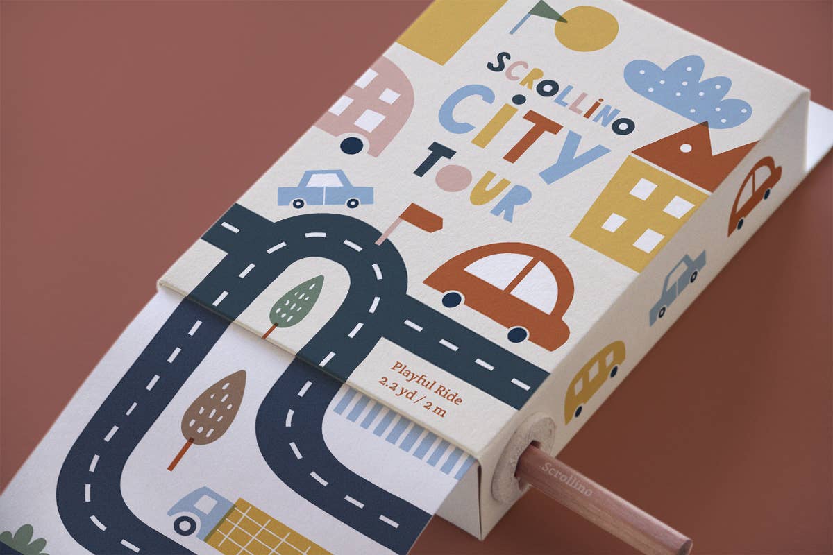 Scrollino - New York, London, Paris City Tour Colouring Book