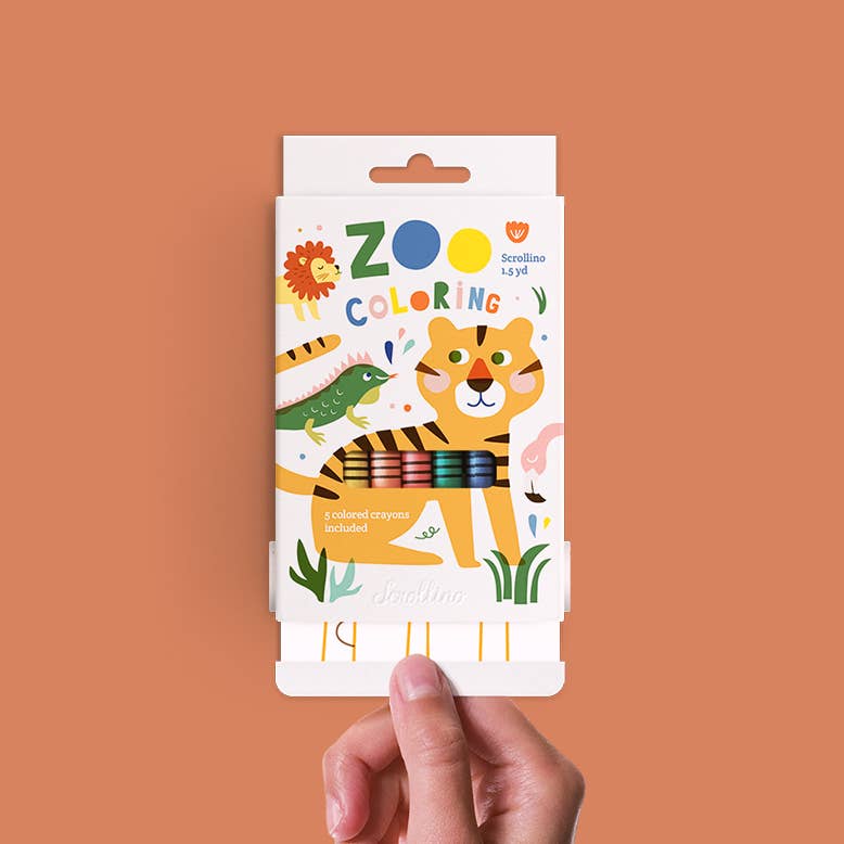 Scrollino - Colouring Book with ZOO animals