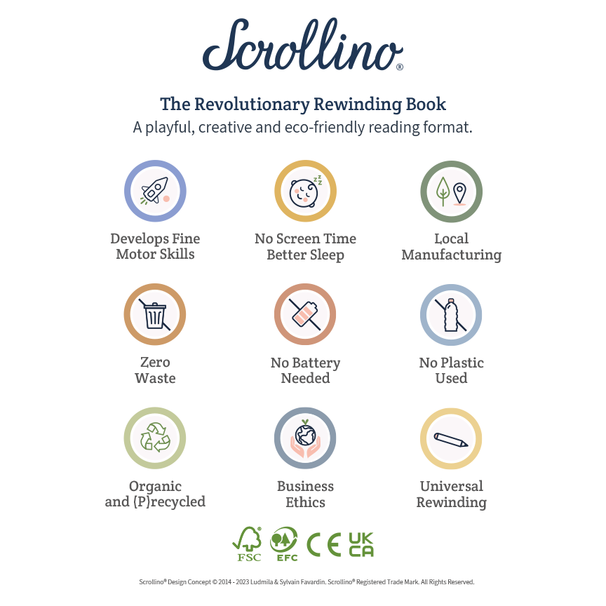 Scrollino - ABC's learning book with animals