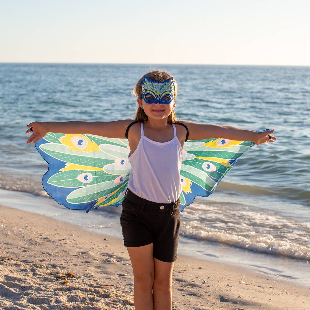 Dreamy Dress-Ups - Peacock Wings + Mask Set