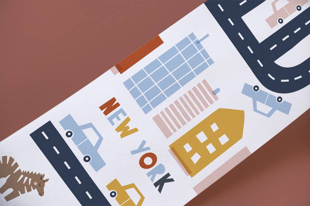Scrollino - New York, London, Paris City Tour Colouring Book