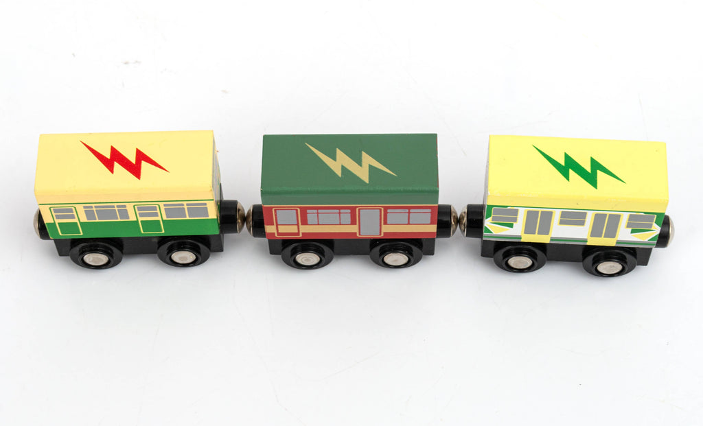 Toyslink - Wooden Melbourne Tram Set