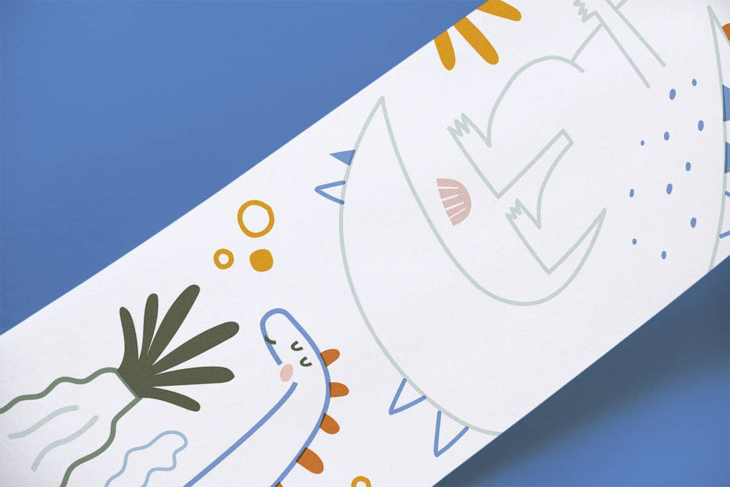 Scrollino - Colouring Book with Dinosaurs